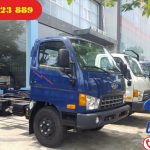 Xe tải chở xe máy có bửng nâng HD700 Đồng Vàng 2 Tầng